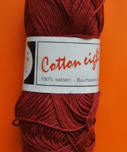Cotton eight, katoen garen, roestbruin