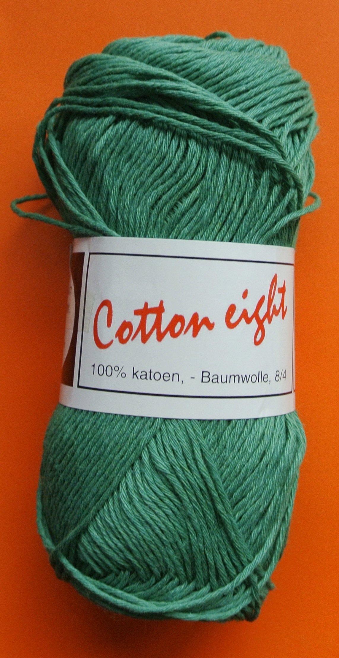 dun katoengaren Cotton groen - pendikte 2,5-3mm