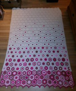 babydeken met rio wit en roze