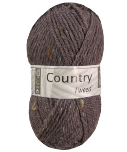 country Tweed donker bruin garen in acryl en wol