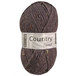 country Tweed donker bruin garen in acryl en wol