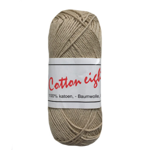 Cotton eight zand 372 - katoen garen - laatste bol