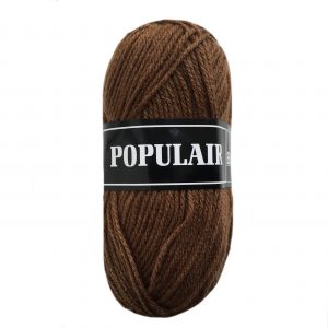 Populair bruin nr 84 acryl garen