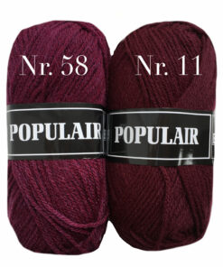 populair rood nr 58 en 11 acrylgaren