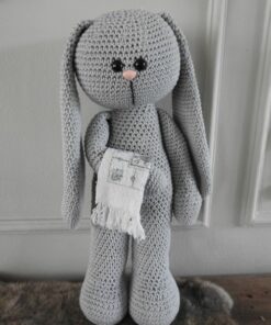 haakpakket XXL funny bunny lichtgrijs staand of zittend