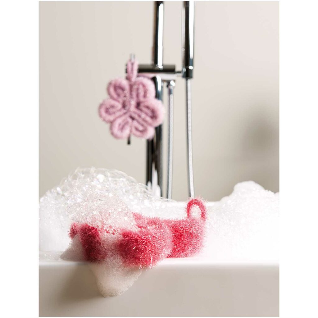 voorbeeld creative bubble garen badspons