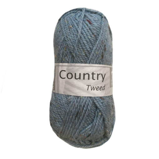 country tweed licht blauw porselein 291