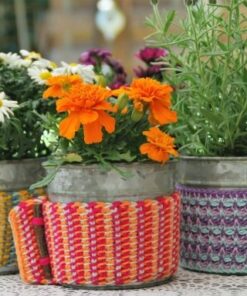 Haakpatroon Durable Cosy Fine - Tunisian Bloempothoes - Afbeelding 3