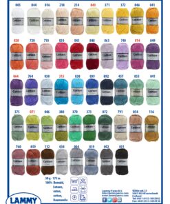 Cotton 8-4 kleurenkaart