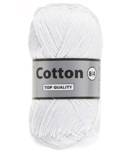 Cotton eight wit, katoen garen - lammy yarns