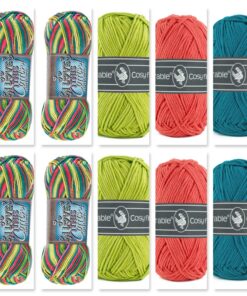 love this cotton fel gekleurd set 10 bollen