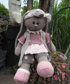 XXL Funny kledingset Dots pastel met XXL Bunny