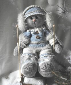 XXL Funny kledingset Winterfun girl met XXL Bunny