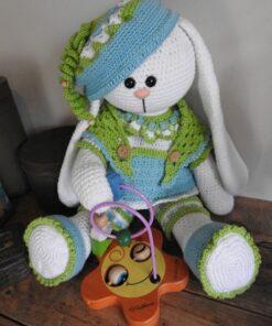 XXL Funny kledingset Spring bright met XXL Bunny