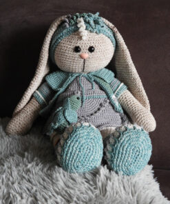 XXL Funny kledingset Birdy grey met XXL Bunny
