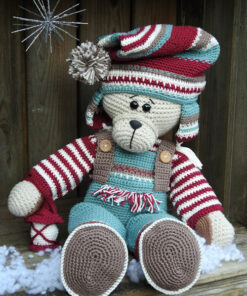 XXL Funny kledingset Christmas Nordic boy met Xxl bear