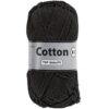 Cotton eight zwart 001, katoen garen - lammy yarns