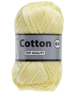Cotton eight zacht geel, katoen garen