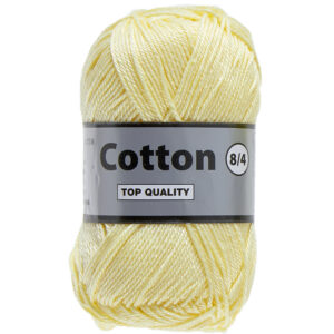 Cotton eight zacht geel, katoen garen