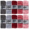 Cadeauset 11 - 10 bollen katoen garen - grijs bordeaux roze kleuren Rio voordeelset