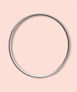 witte metalen ring rond van 10 cm tot en met 45 cm