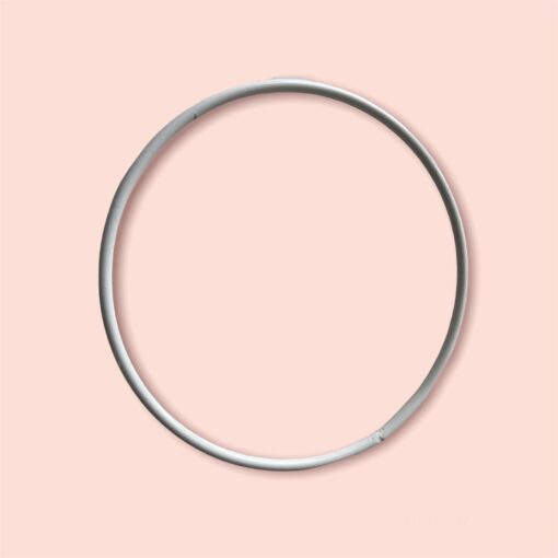 witte metalen ring rond van 10 cm tot en met 45 cm