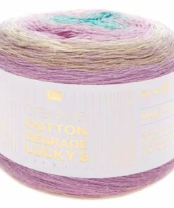 Rico Design, Creative Cotton Dègradè Lucky 8 lilac green bol