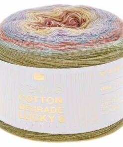 Rico Design, Creative Cotton Dègradè Lucky 8 red lilac bol