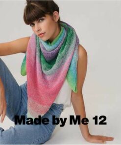 Rico Design, Creative Cotton Dègradè Lucky 8 fuchsia green omslagdoek 2
