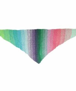 Rico Design, Creative Cotton Dègradè Lucky 8 fuchsia green omslagdoek