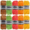 Cotton eight lente kleuren - 10 bollen katoen garen