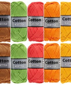Cotton eight lente kleuren - 10 bollen katoen garen