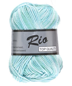 Rio multi, katoengaren, licht blauw 628