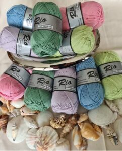 pastel kleuren van het rio garen