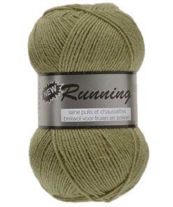 New Running uni olijfgroen 271 sokkenwol