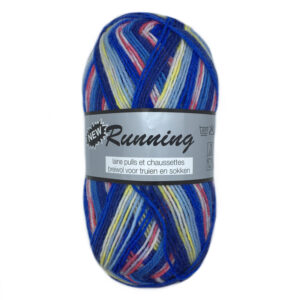 New Running gemêleerd blauw 416 sokkenwol
