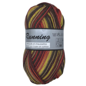 New Running gemêleerd oranjebruin 426 sokkenwol