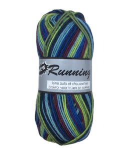 New Running gemêleerd groenblauw 427 sokkenwol
