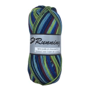 New Running gemêleerd groenblauw 427 sokkenwol