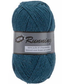 New Running uni petrolblauw 456 sokkenwol