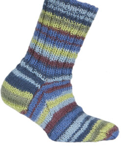 New Running gemêleerd groenblauw 427 sokkenwol voorbeeld