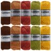 Cotton eight herfst kleuren - 10 bollen katoen garen
