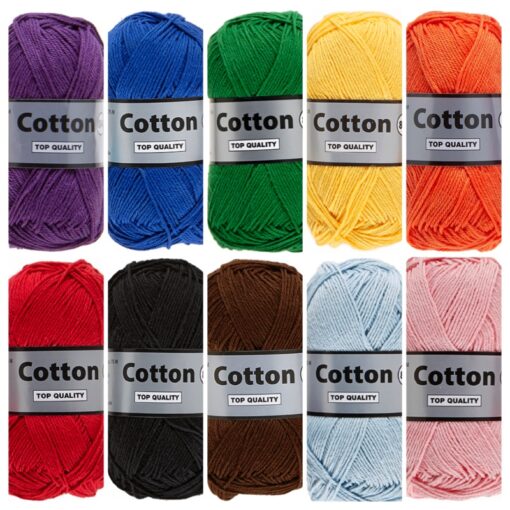 Cotton eight pride regenboog kleuren - 10 bollen katoen garen