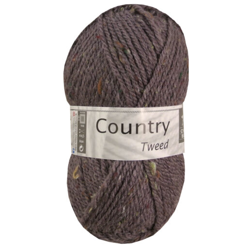 Country Tweed paars bruin nr 052 wol met acrylgaren