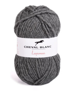 Laponie grijs - grey (030) wol en acrylgaren van cheval blanc