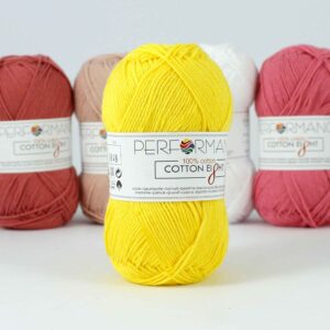 Cotton eight fel geel 1040, katoen garen
