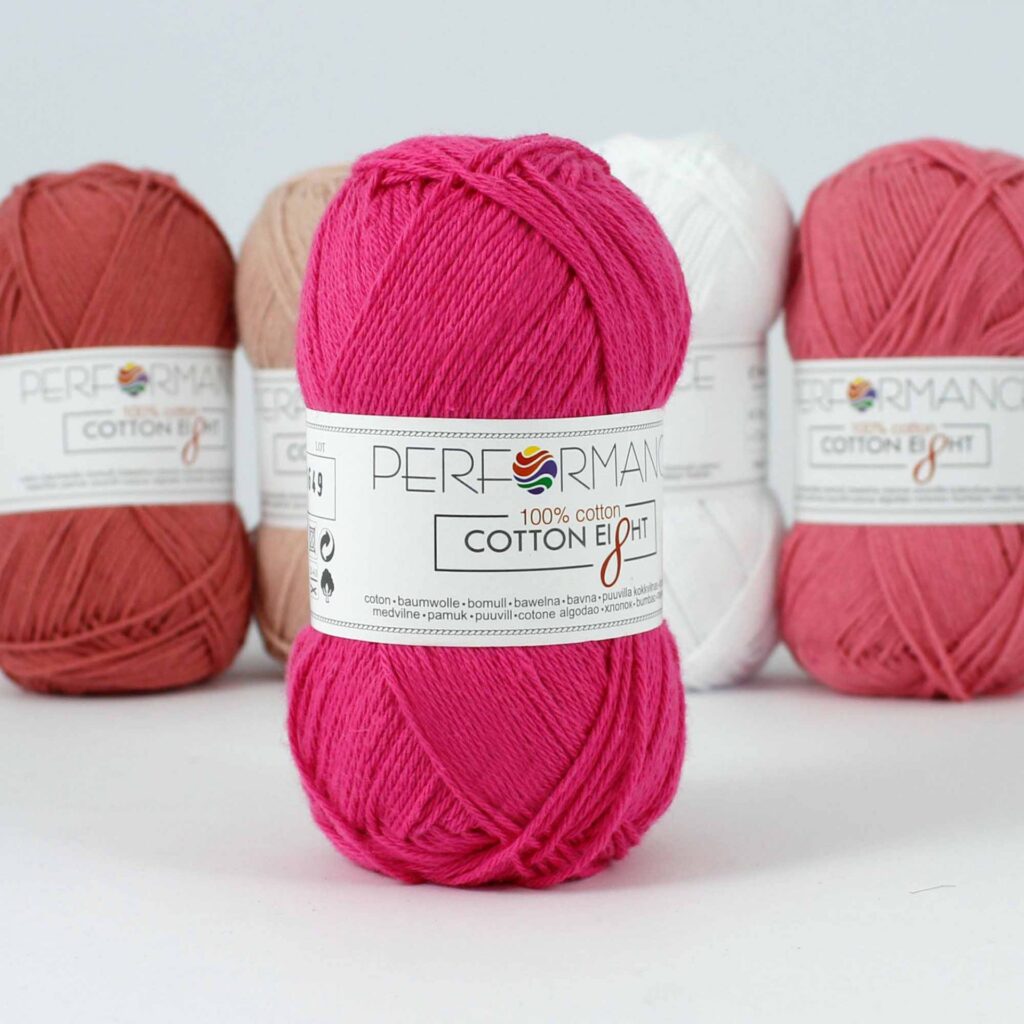 Cotton eight hard roze 1230, katoen garen