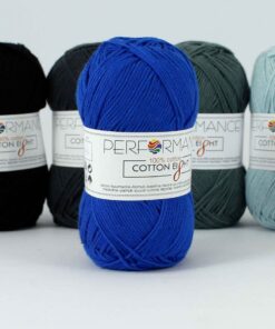 Cotton eight helder blauw 1270, katoen garen