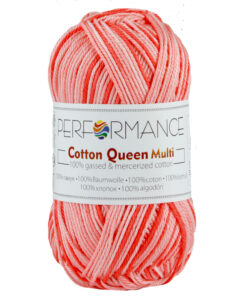 Cotton queen multi zalm roze (10403) - katoen garen