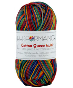 Cotton queen multi warm regenboog (9158) - katoen garen